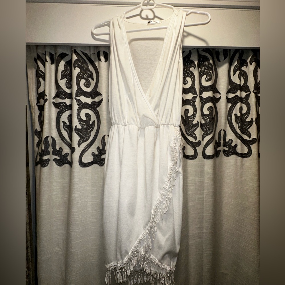 White summer coverup